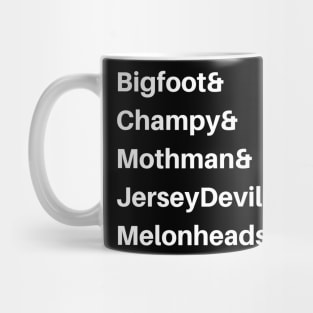 American Cryptids - White Text Mug